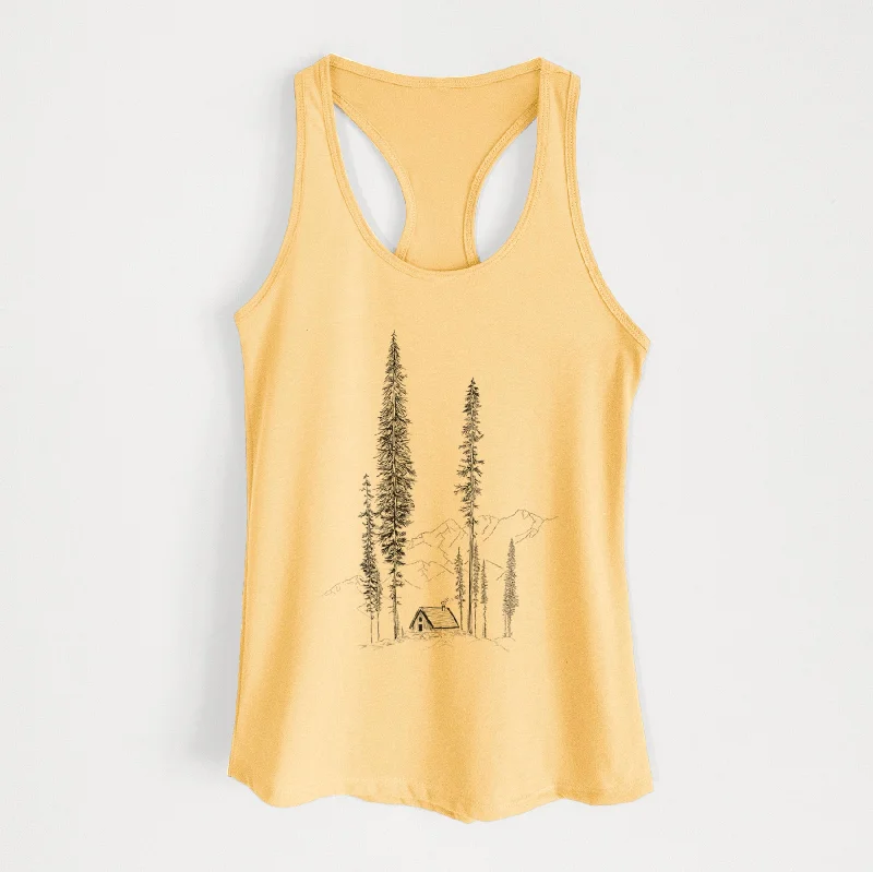 Mountain Pine Cabin Retreat - Women's Racerback Tanktop