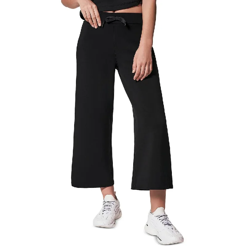 Womens Cropped Wide Leg Cropped Pants