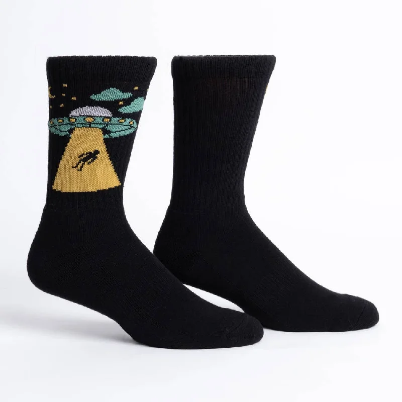 Sock it to Me/Athletic Ribbed Crew Sock: Alien/Ship Happens