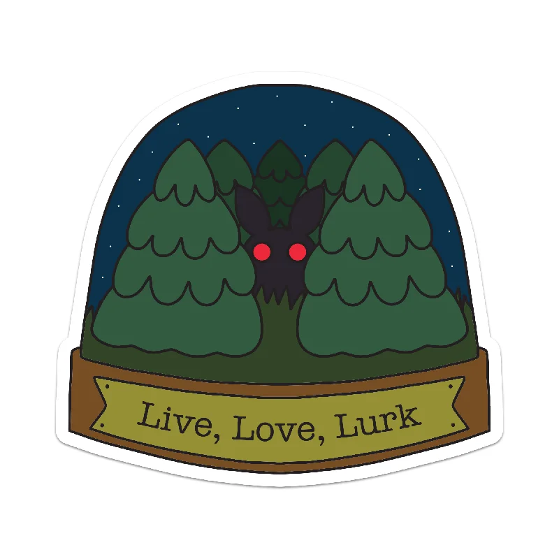 Live Love Lurk Mothman Sticker