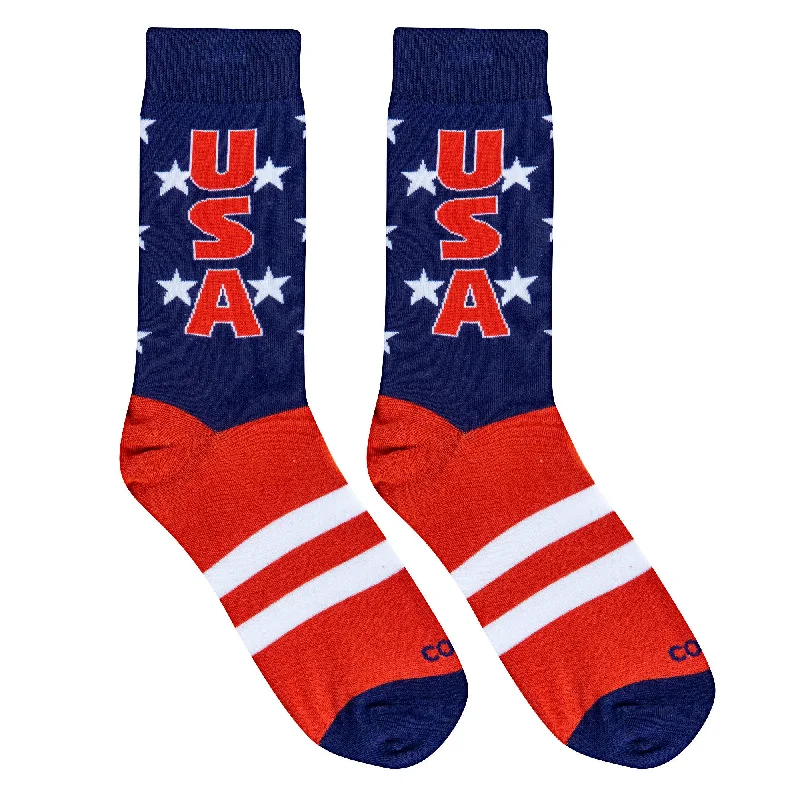 USA Stars - Mens Folded Crew