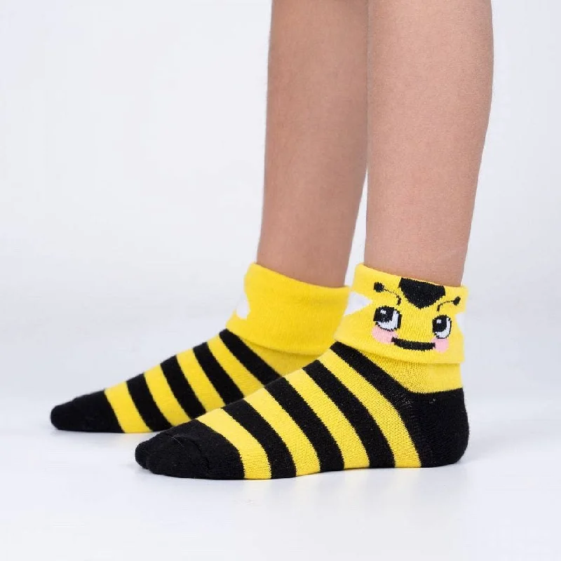 Sock it to Me/Youth Turn Cuff Sock: Bee-ing Happy