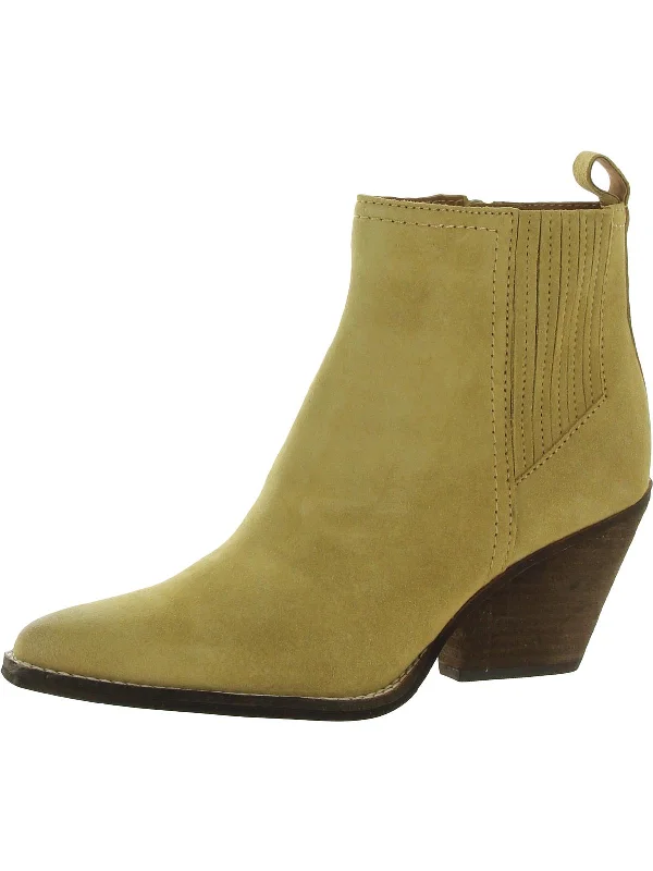 Robyn Womens Zipper Pull On Ankle Boots