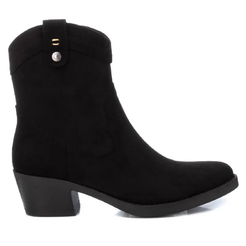 Women's Cowboy Booties In Black