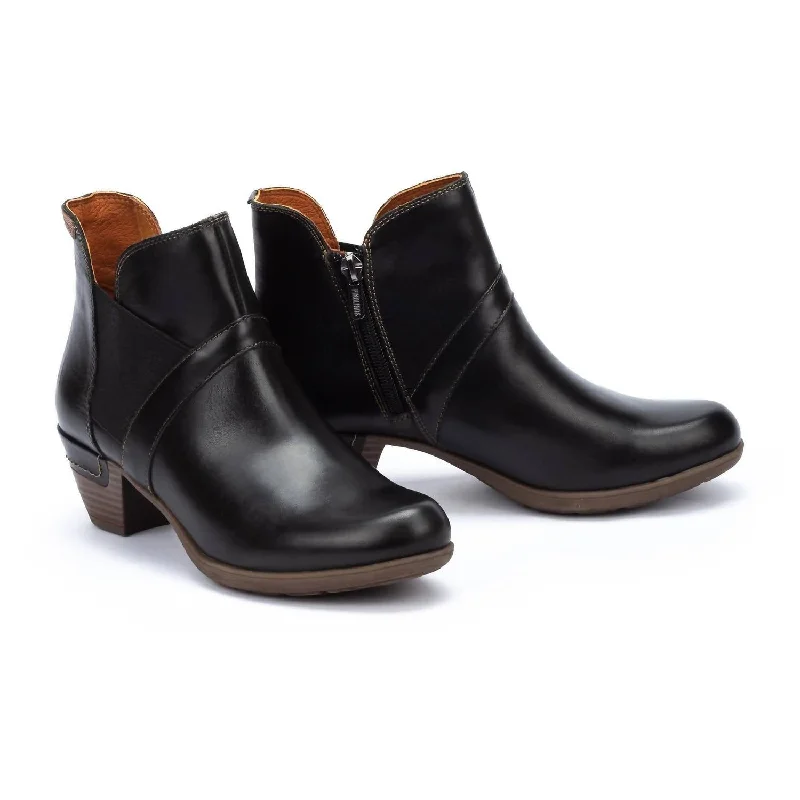 Women's Rotterdam Casual Ankle Boots In Black