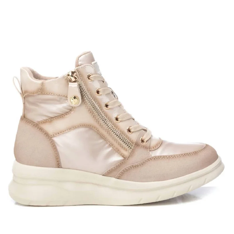 Women's Sporty Booties In Beige