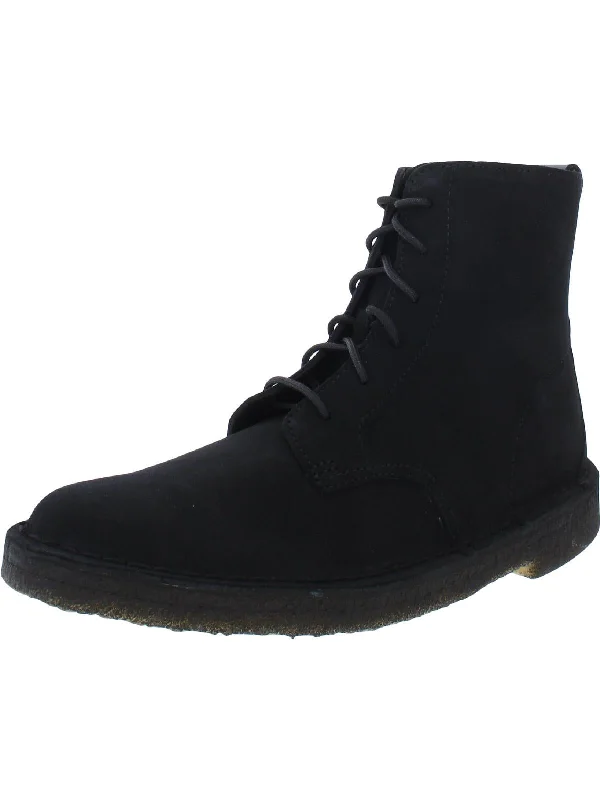 Womens Suede Ankle Ankle Boots