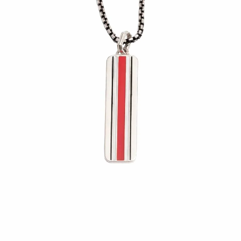 OSU Helmet Vertical Bar Necklace