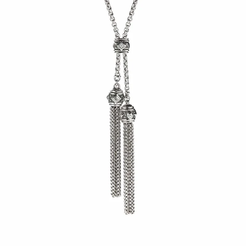 Renaissance Tassel Necklace with Diamonds