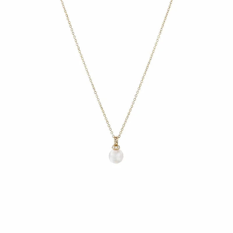 Pearl and Diamond Solari Pendant