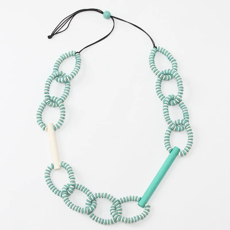 Aqua & Ivory Melissa Necklace