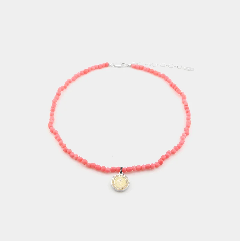 Coral Bead Choker