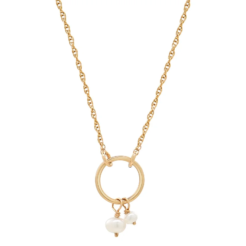 Halo Duo Pearl Necklace