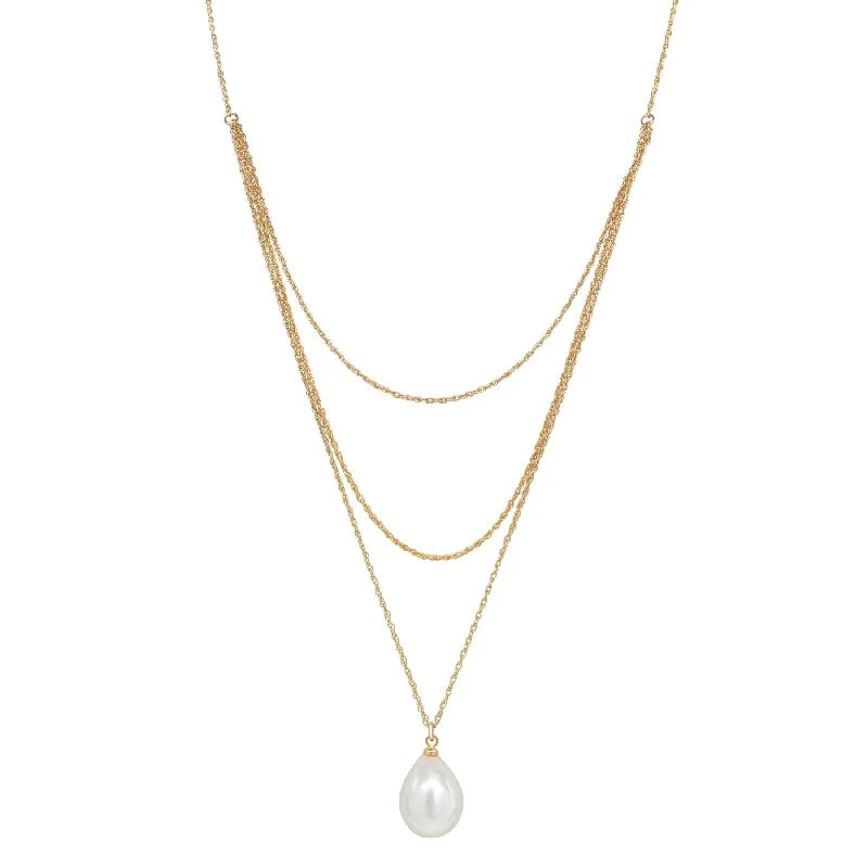 Triple Layered Pearl Necklace