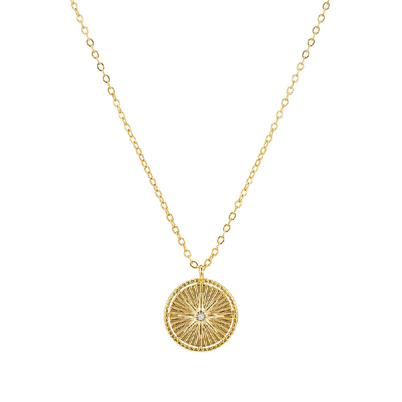 Round Star CZ Necklace