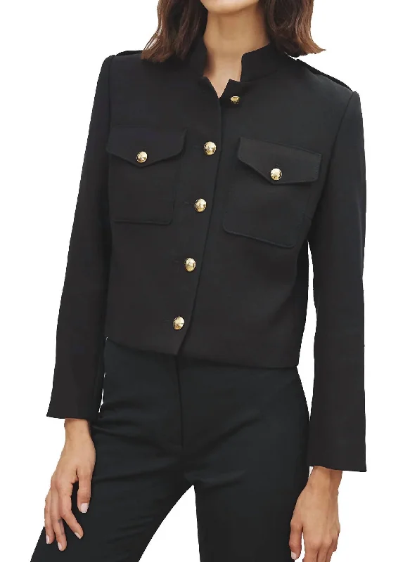 Berenice Cropped Jacket In Black