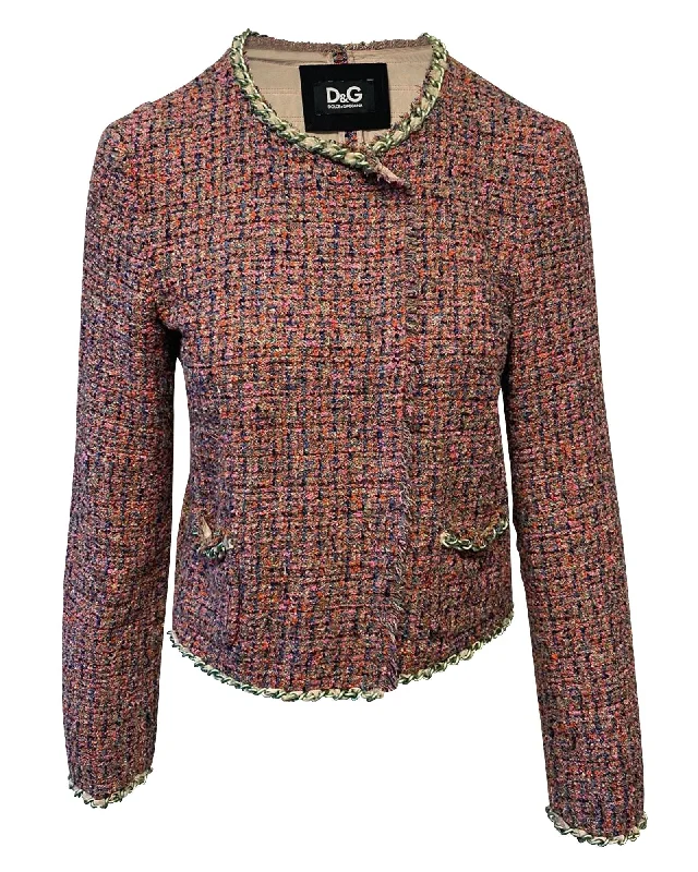 Dolce & Gabbana Evening Jacket in Pink Tweed