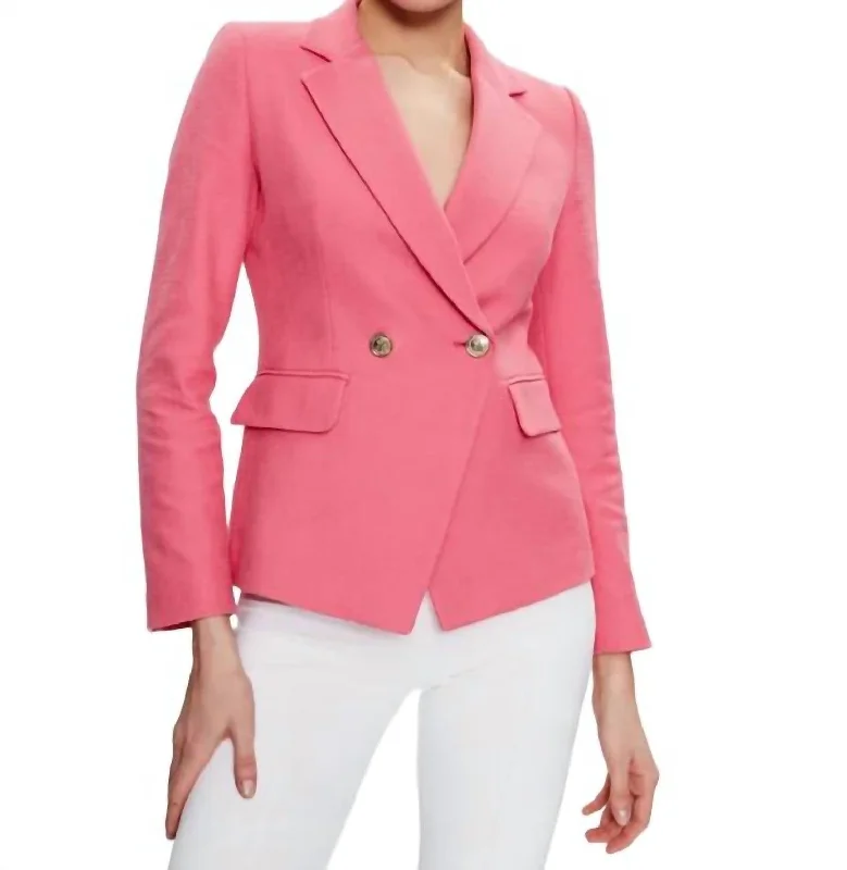 Slim Fit Attila Jacket In Deep Rose