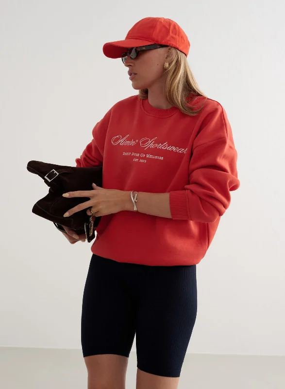 90's Red Heritage Sweatshirt