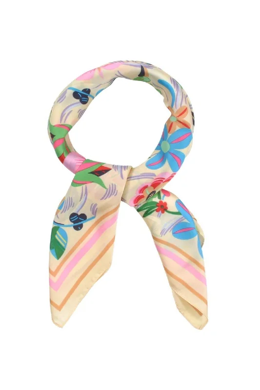 BS0047 Multi Color Flower Print Bandana