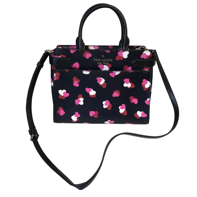 Crossbody Designer By Kate Spade In Heart Print, Size:Medium