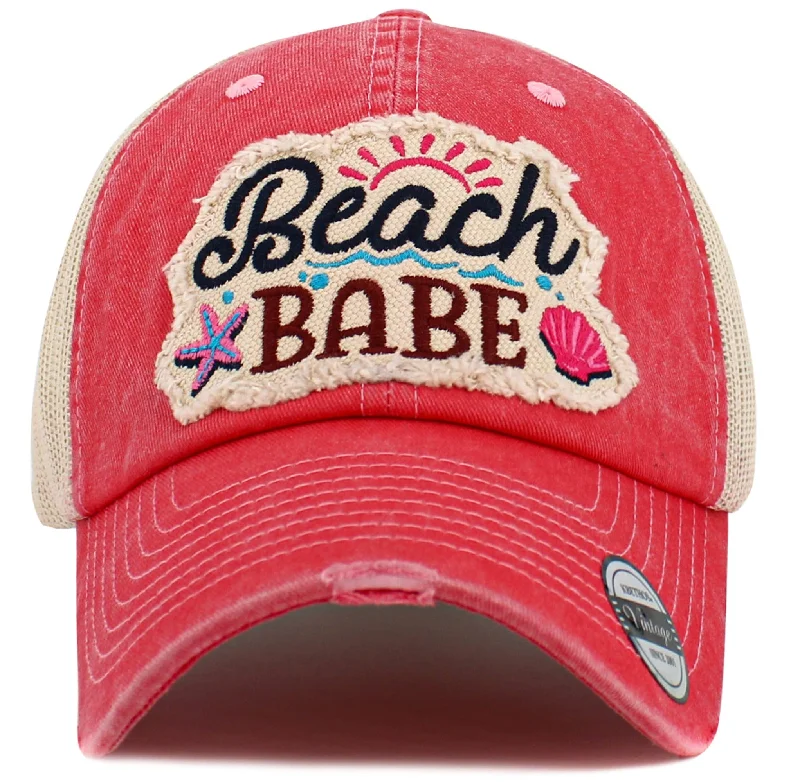 KBV1598 Beach Babe Meshback Baseball Cap