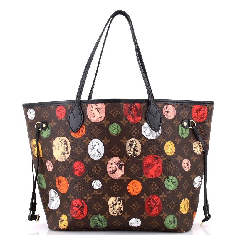 Neverfull NM Tote Limited Edition Fornasetti Cameo Monogram Canvas MM