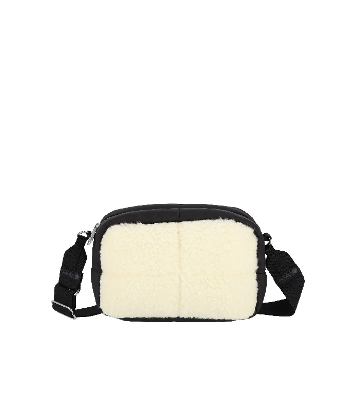 Puffy Sherpa Cube Crossbody