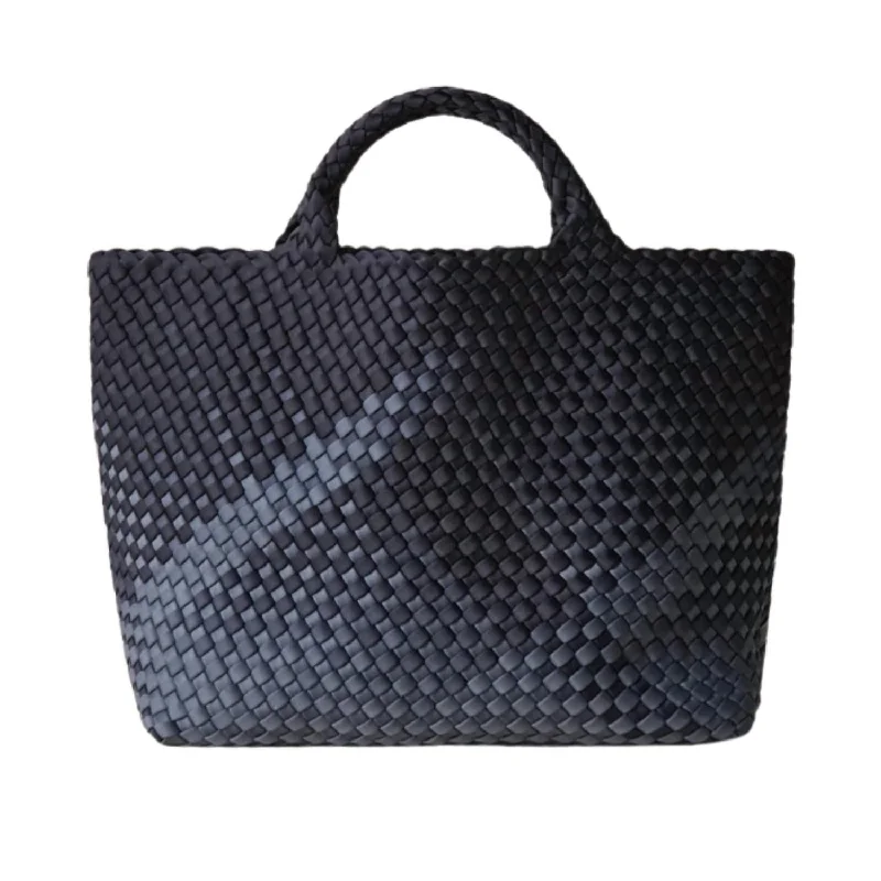 St Barths Large Tote Graphic Ombre In Basalt