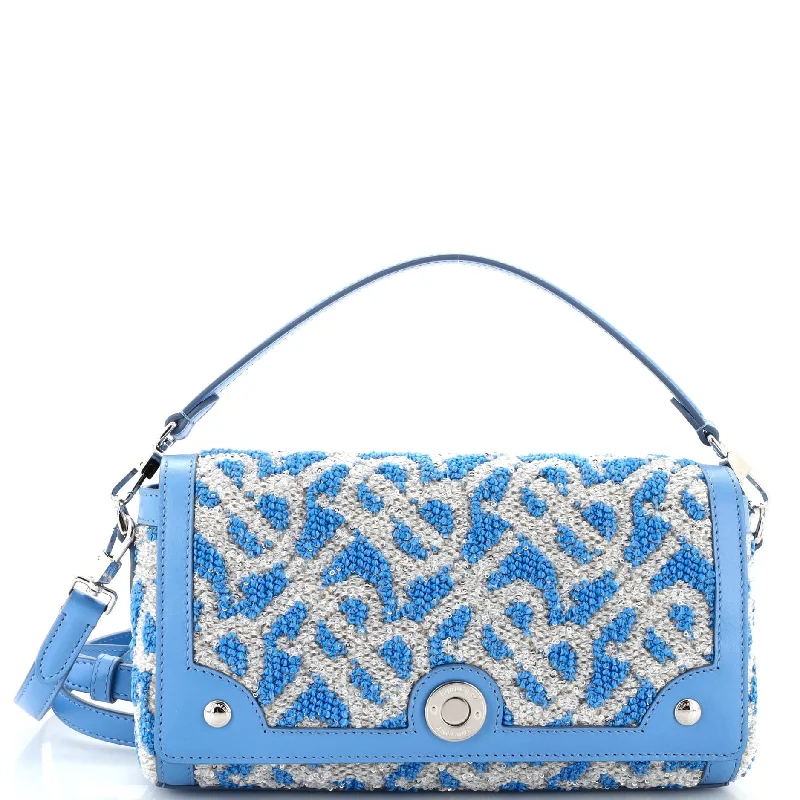 TB Note Top Handle Bag Sequin Embellished Fabric