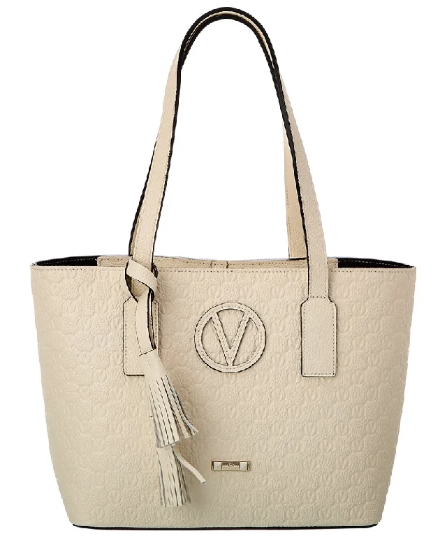 Valentino by Mario Valentino Prince Medallion Leather Tote