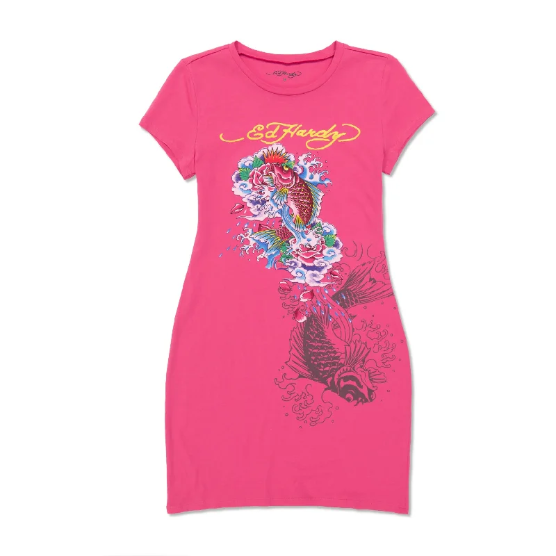 Koi Fish Baby Tee Dress