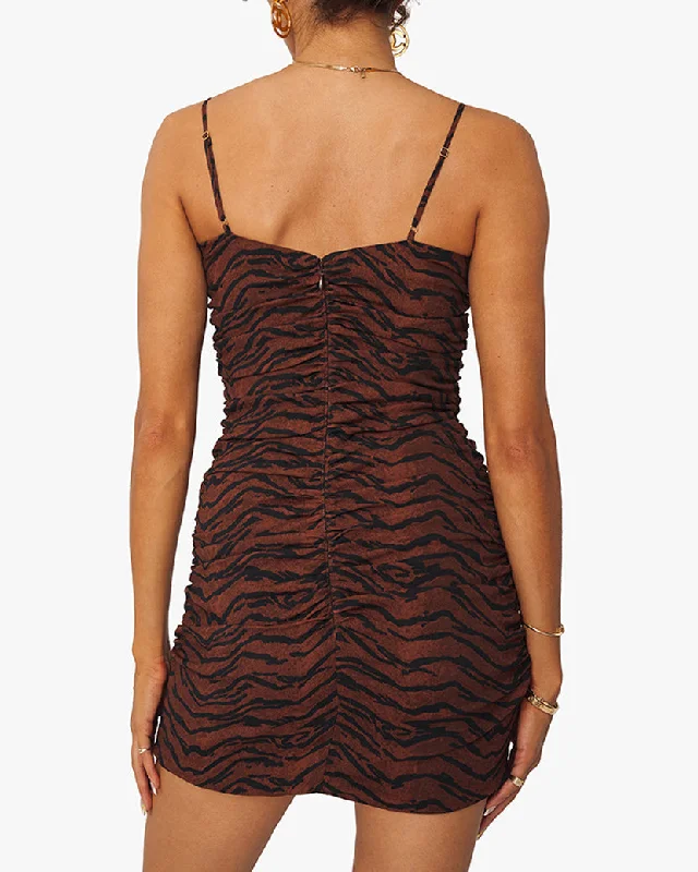 Ronnie Tiger Dress | Brown